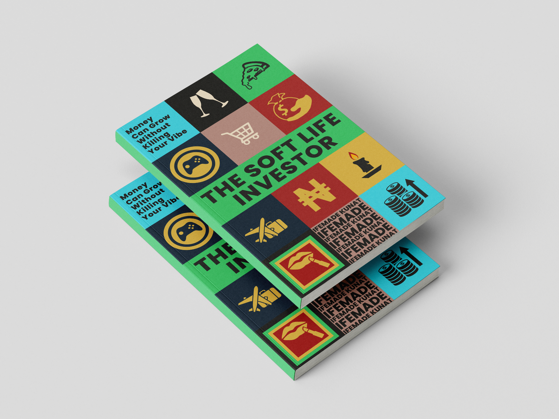 Stacked mockup of The Soft Life Investor